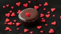 pic for Chocolate Cupcake With Red Heart 
